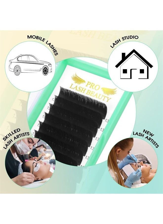 PRO LASHBEAUTY Easy Fan Volume Lashes C-0.03-9-16 Volume Lash Extensions Flowering Lash Extensions .03 .05 .07 .10 Rapid Blooming Eyelash Extensions C D curl Rapid Blooming Lashes(C-0.03,9-16mix)  - Image 2