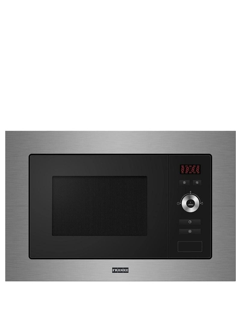 فرانك ميكروويف فرانكي بيلت ان بشواية كهربائية 1250 وات سعة 20 لتر، من الستانلس ستيل بزجاج يسمح لك بفحص طعامك اثناء الطبخ بدون فتح الباب - FSL 20 MW XS - فضي - Image 1