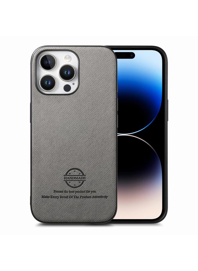 اس-توب جراب خلفي لهاتف iPhone 14 Pro مصنوع من الجلد الصناعي المائل - Image 1