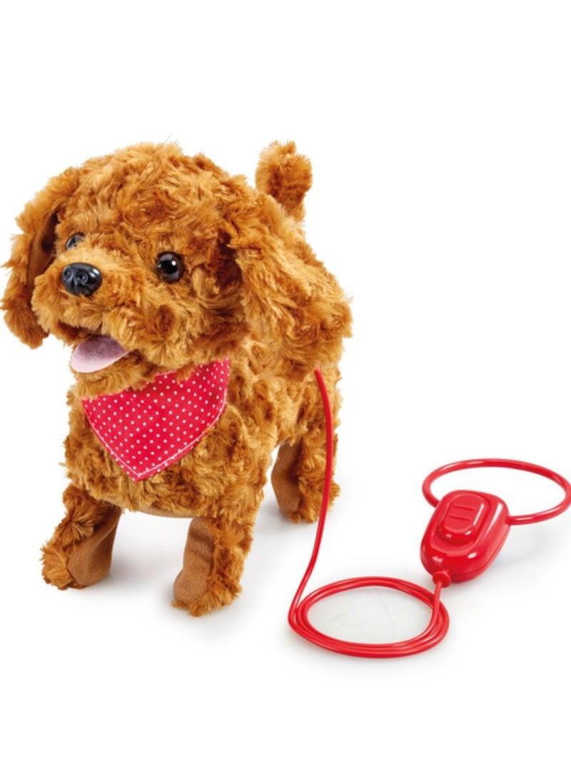 ADDO Pitter Patter Pets Walk Along Pupply Cockapoo, Battery Operated | Can Walk, Wag it's Tail and Bark  | With Realistic Movements | Soft Toy | Interactive Plush Toy | Snuggling Plush Pet | Gift for Kids and Toddlers - Image 1