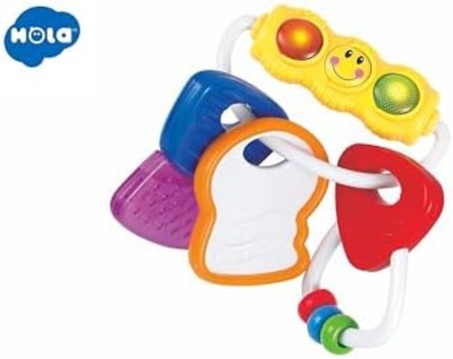 Hola Peacock Orchestra Rattle Baby Activity Toy, Easy to Grasp, Fine Motor Skills, Bright Colors, Sensory Toys, Baby Toys,Baby Rattle, Animal Rattle 3M+ - Image 5