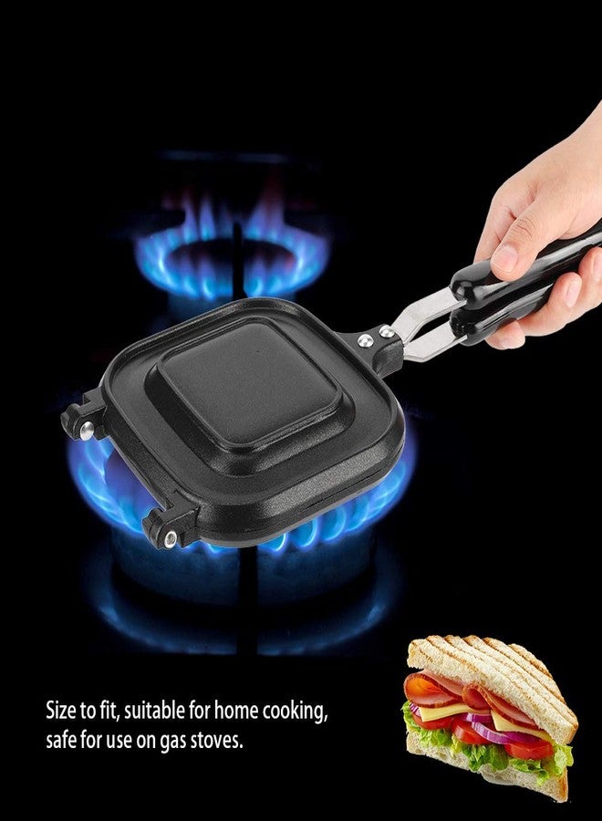 ZERONE BAFOVY Zerone Double Sided Non Stick Frying Pan, Multifunction Baking Pan for Indoor Outdoor Camping, Kitchen Breakfast Cooking - Image 5