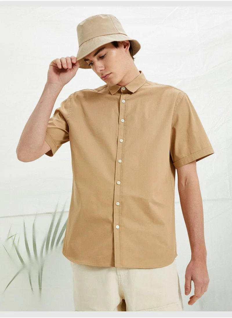 كوتون Basic Short Sleeved Shirt