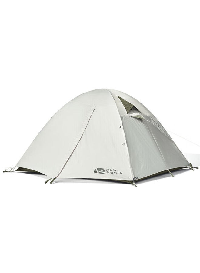Mobigarden Tent, Outdoor Camping Hiking Windproof And Rainproof Three-person Tent, Lengshan 3 Nxzqu61008, Morning Mist White A - Image 4