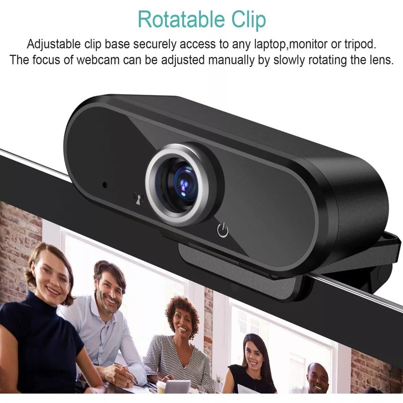 Q5 Webcam 1080P Full HD USB Webcam with Microphone, Ultra Wide Angle Lens & Auto Light Correction for Zoom, Skype, Teams, Streaming, Video Calls & Remote Work - Image 4