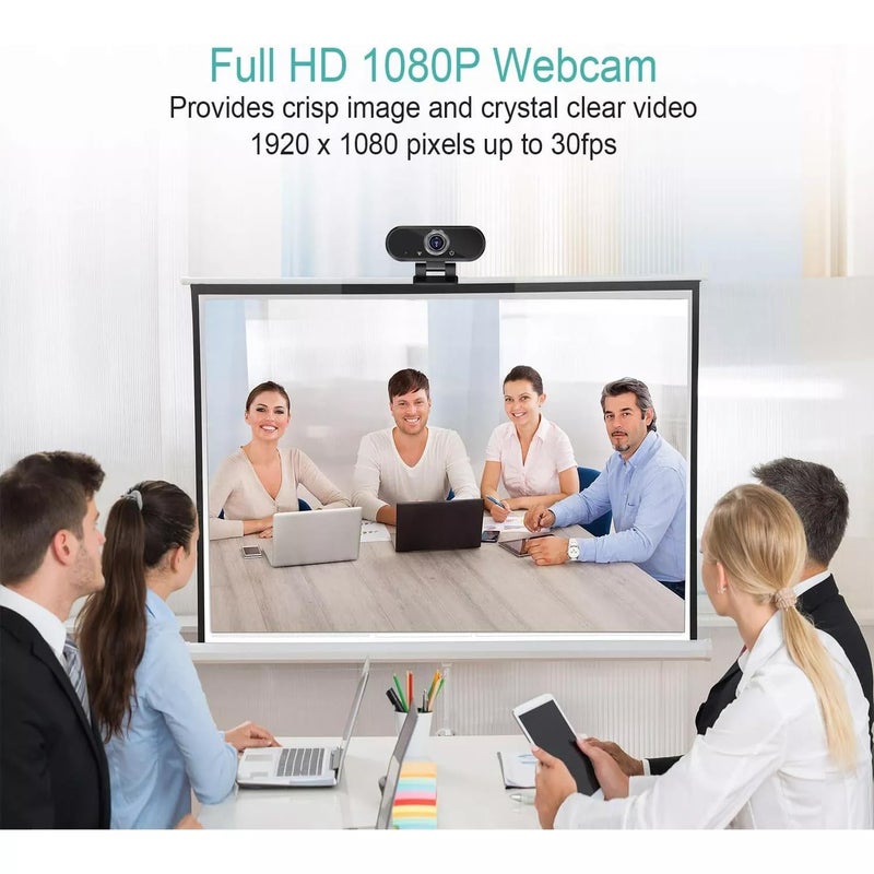 Q5 Webcam 1080P Full HD USB Webcam with Microphone, Ultra Wide Angle Lens & Auto Light Correction for Zoom, Skype, Teams, Streaming, Video Calls & Remote Work - Image 3