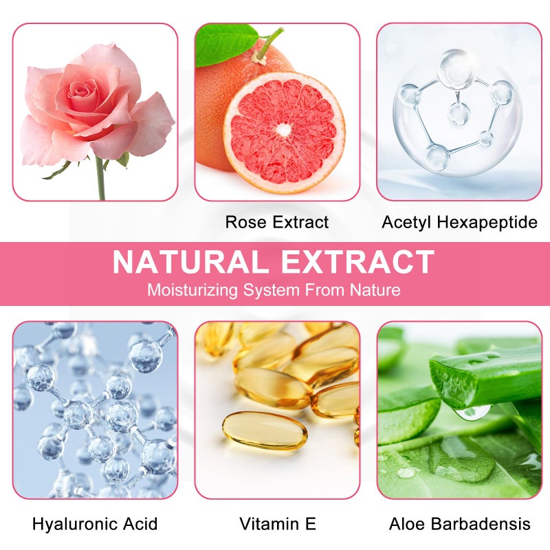 LAVONE Eye Mask - 15 Pairs Rose Under Eye Patches Skin Care Products - Eye Masks Skincare for Dark Circles and Puffiness, Reduce Wrinkles, Eye Bags and Fine Lines, for Women and Man, with Hair Clips - Image 4