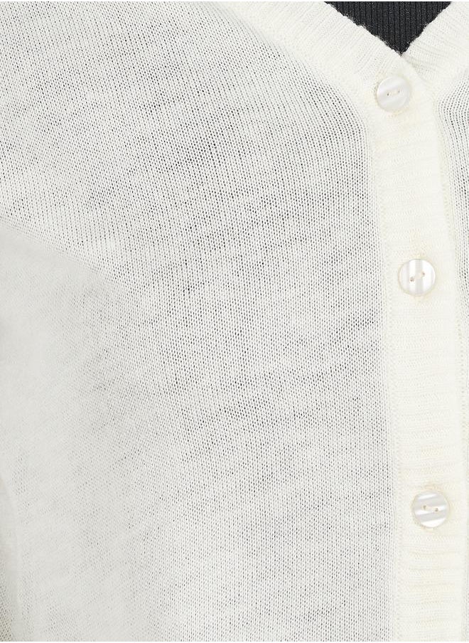 Styli - Regular Fit Button Placket Cardigan - Image 1