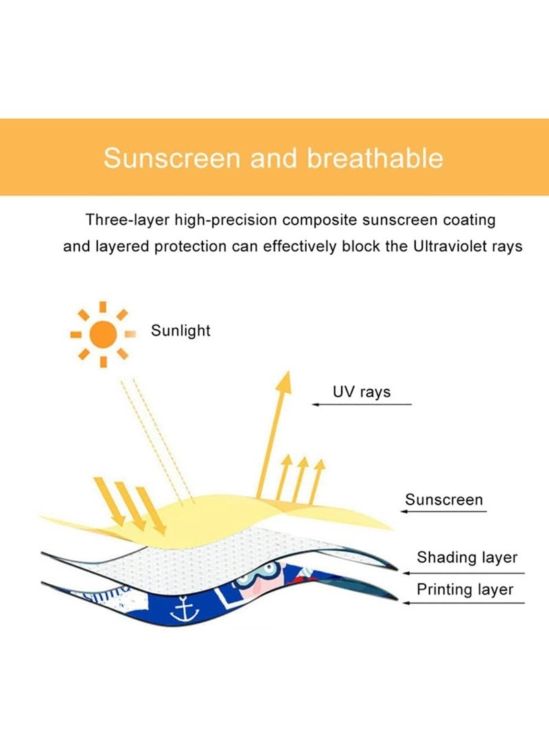 general 2 Piece Car Sun Shade for Baby Child Car Side Window Curtain Protector Protects from Sun Glare Heat Blocking UV Blocking Glare Car Interior Sun Shade Blind Curtain Protects Baby from Sun UV - Image 2