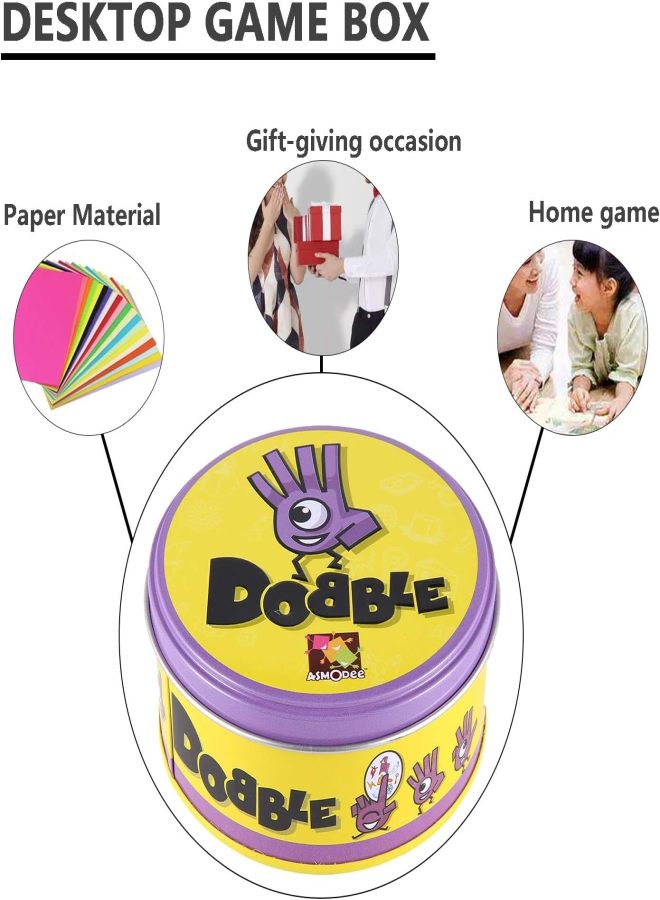 DOBBLE Family Dual Find It English Version Color Image Card Game - Image 3