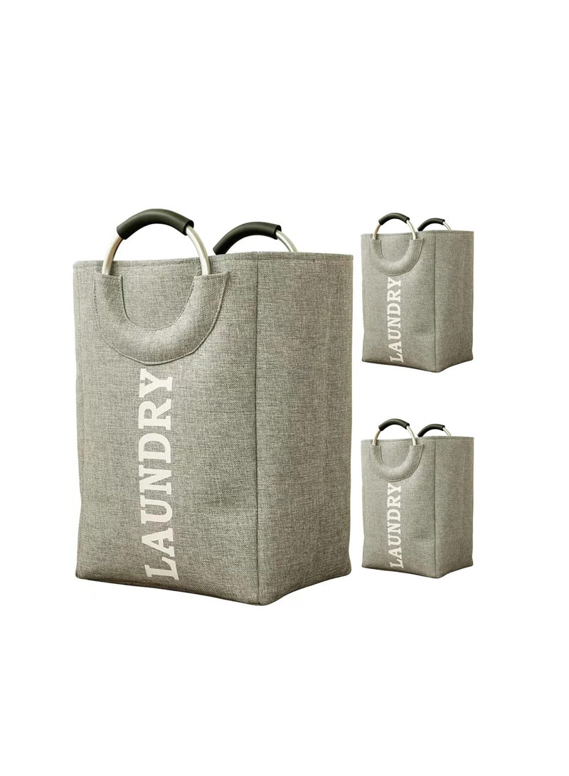 Laundry Basket Bathroom Bin – Washing Baskets for Laundry – Ergonomic Easy Grip Handles Laundry Hamper – Stylish and Modern Designs-Random colors - Image 2