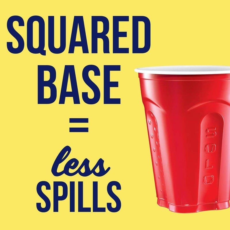 Solo Cup Company Red Squared Plastic Party, 18 Ounce, 200 Count - Image 4