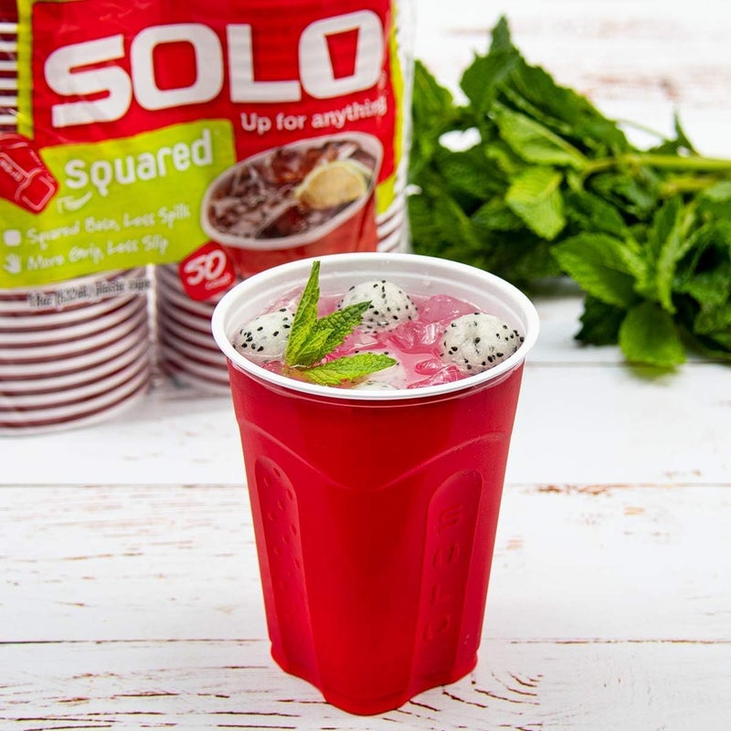 Solo Cup Company Red Squared Plastic Party, 18 Ounce, 200 Count - Image 5