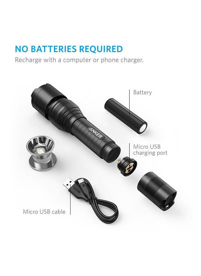 NIBEMINENT LED Flashlight Torch Black 5x10centimeter  - Image 3