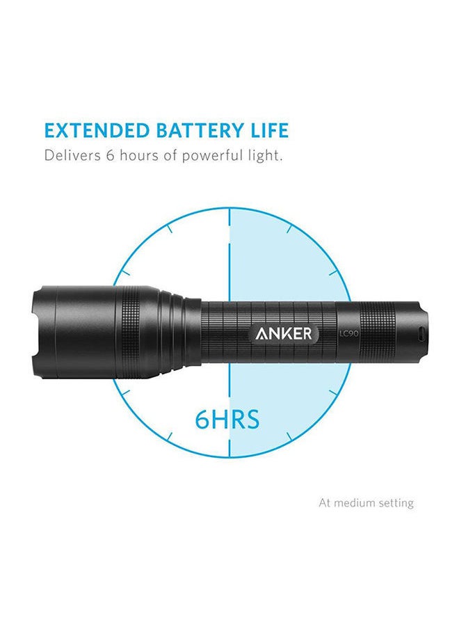 NIBEMINENT LED Flashlight Torch Black 5x10centimeter  - Image 2