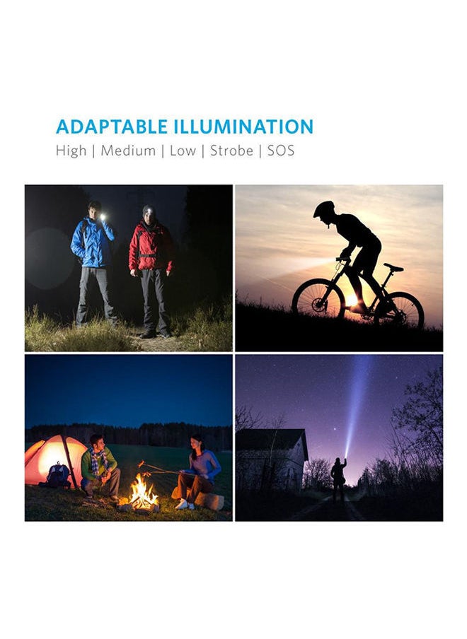 NIBEMINENT LED Flashlight Torch Black 5x10centimeter  - Image 4
