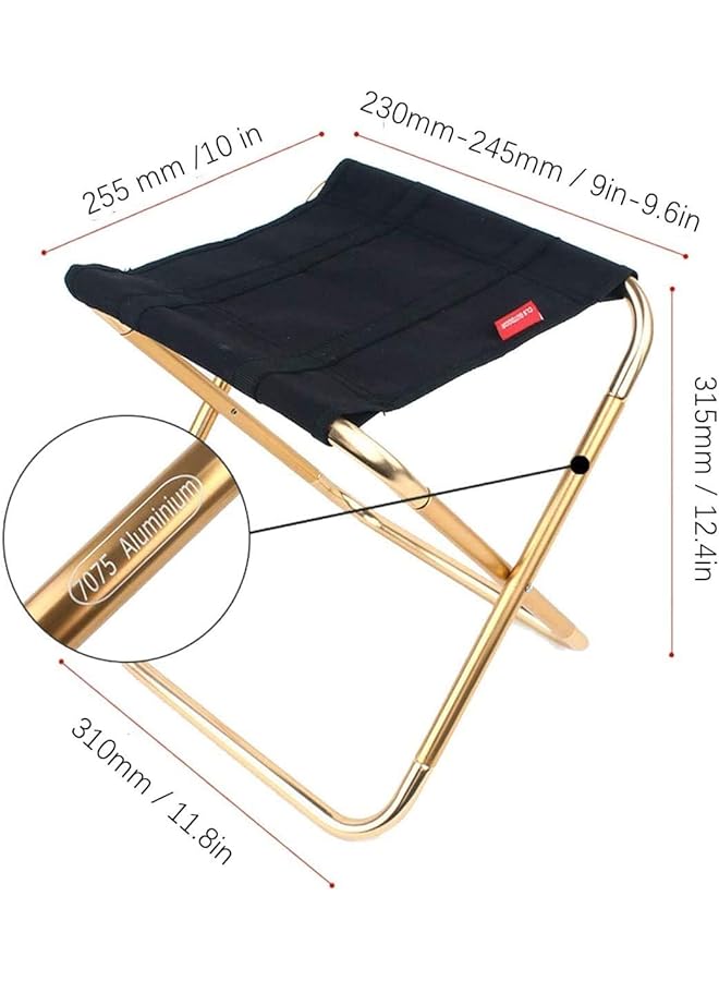 KH  Mini Portable Folding Stool Ultra Light Portable Outdoor Folding Chair Storage Bag for BBQ Party Camping Fishing Travel Hiking Garden Beach - Image 2