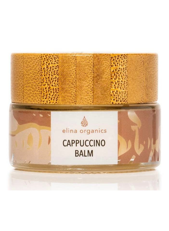 Elina Organics - Cappuccino Balm  MultiPurpose Hydration Booster Lip Balm Hydrate  Nourish Lips Coffee Bean Shea Butter Vitamin E AllNatural NonToxic CrueltyFree  1oz 30mL - Image 1