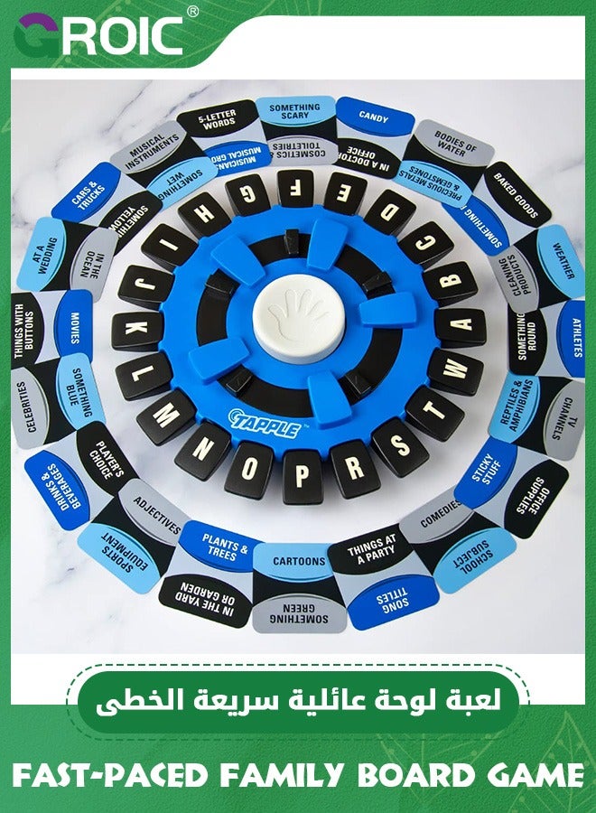 GROIC Word Game with Cards, Fast-Paced Family Board Game for Kids, Choose a Category & Race Against The Timer to be The Last Player, Learning Educational Toys Learning Game for All Ages - Blue - Image 2
