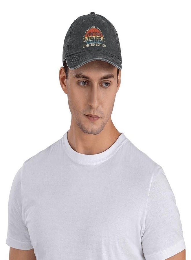 Kahhrepa 60th Birthday Gifts for Men Women, Vintage 1966 Birthday Decorations Hat, 60 Year Old Party Supplies Baseball Cap for Dad Mom Grandpa Grandma Wife Him Black - Image 5
