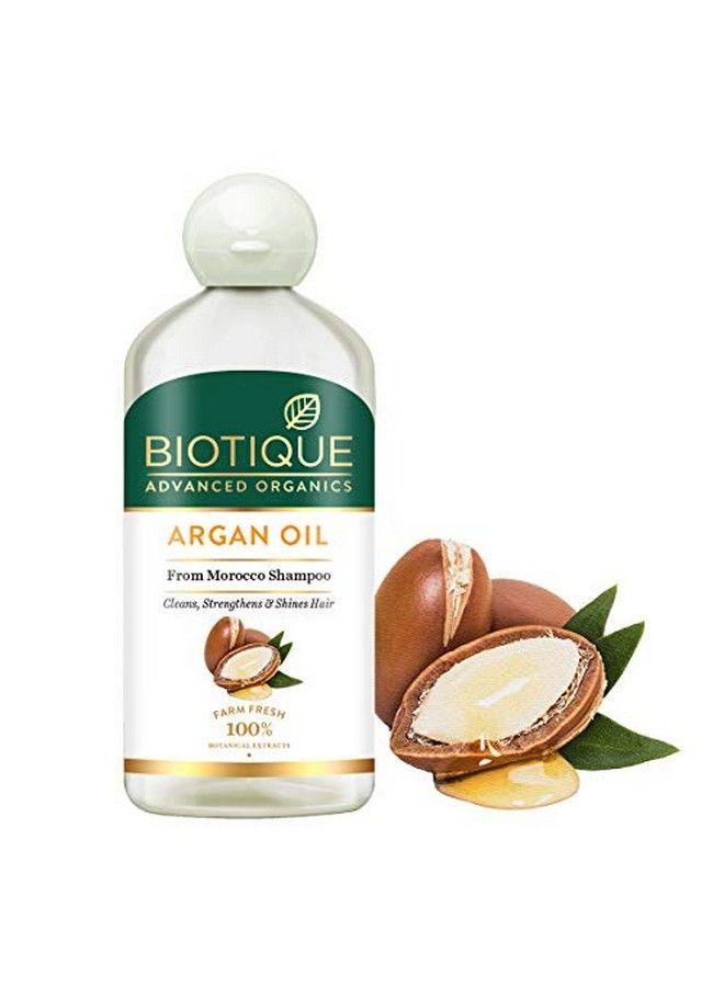 Biotique Argan Oil Hair Shampoo From Morocco (Cleans, Strengthens And Shines Hair), 300Ml - Image 3