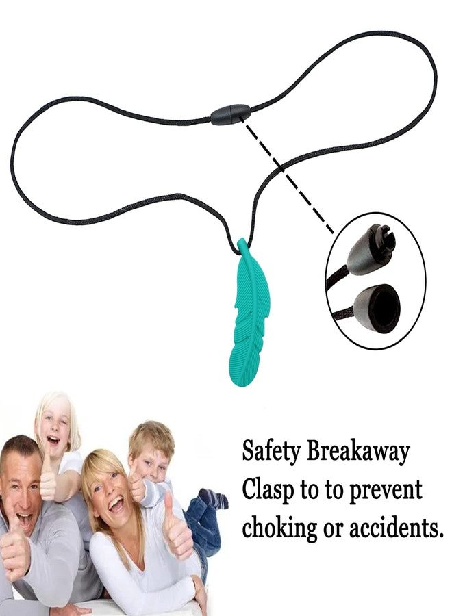 Atsky Chew Necklaces for Sensory Kids, Silicone Chewy Necklace for Autistic Children, 10 Pack Autism Sensory Toys for Boys and Girls, Oral Motor Chewable Toys for Mild Chewers - Image 4