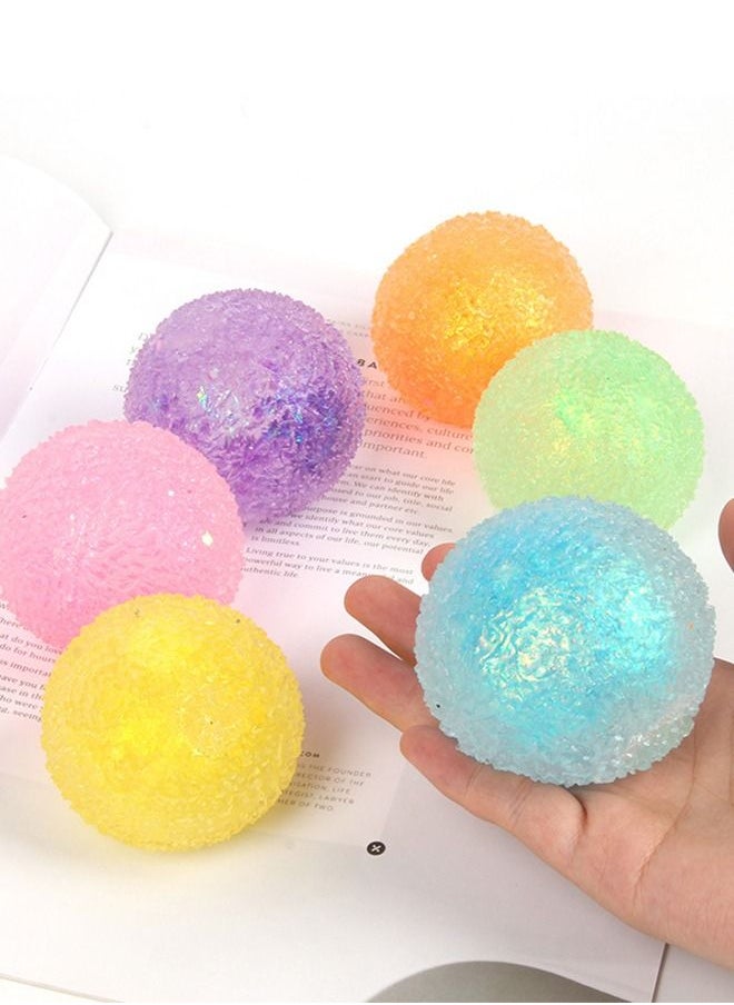 GROIC - Stress Ball Squeeze Durable Glitter Ball Toys, Stress Relief Fidget Toys, Sensory Toys for Children with Anxiety, ADHD, Autism, Super Soft Relaxing Toys - Image 1