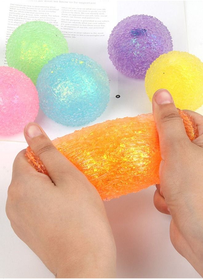 GROIC - Stress Ball Squeeze Durable Glitter Ball Toys, Stress Relief Fidget Toys, Sensory Toys for Children with Anxiety, ADHD, Autism, Super Soft Relaxing Toys - Image 1