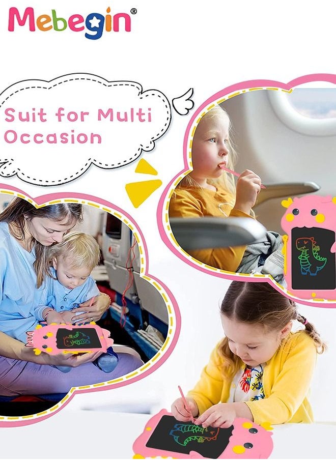 MEBEGIN - 8.5 Inch Writing Painting Board, LCD Drawing Writing Tablet, Creative Dinosaur-shaped Doodle Board, Electronic Drawing Tablet Drawing Pad with One-click Erase Function, Educational Learning Board, Portable Travel Toys, Ideal Gift for Kids - Image 1