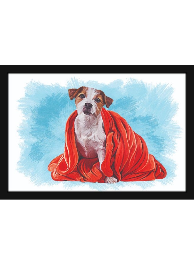 Mad Masters Dog Pet Animal Painting Aesthetic Hanging Photo Frame Decorative Item Home Decoration and Wall Decor for Living Room and Bedroom (MM 1402, 8x12 Inch, Paper, Without Plexi Glass) - Image 1