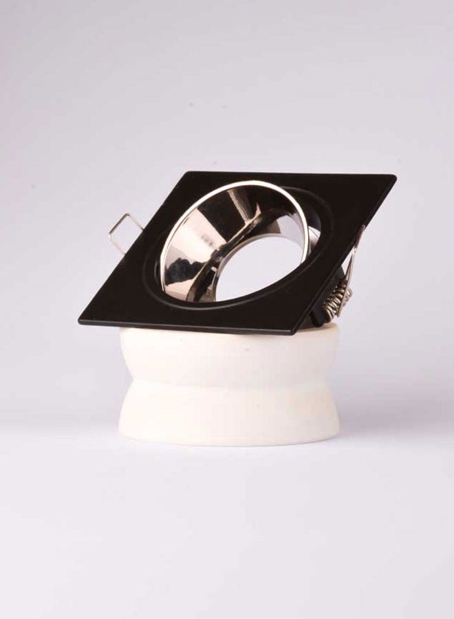 ٍSiera Light Frame Spotlight Single Square 7 cm aluminium black with pearl black reflection H-101 - Image 3