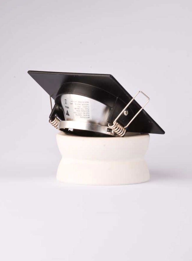 ٍSiera Light Frame Spotlight Single Square 7 cm aluminium black with pearl black reflection H-101 - Image 2