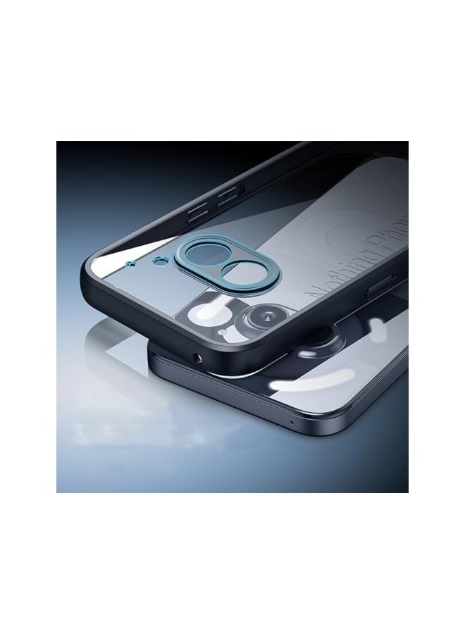 [3 in 1] for Nothing Phone 2a Case with Tempered Glass Screen Protector, Military-Grade Drop Protection Cover, Shockproof Soft Slim TPU Anti-Scratch Clear Case (Black, Nothing Phone 2a) - Image 5