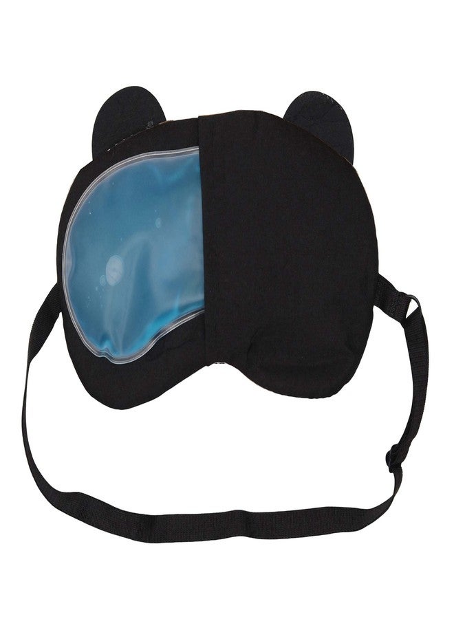 STORE 2508 Store2508 Fabric Eye Mask With Cooling Gel For Sleeping Men Women For Night Deep Sleep (PANDA HEART PINK) - Image 3