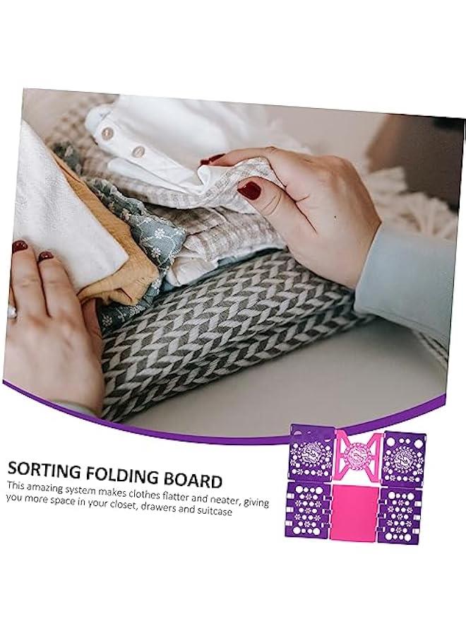 1pc Clothes Folding Board Plastic File Folder Receipt Folder Kids Dress Shirt T Shirt Folder V3 Shirt Folding Board Laundry Folders Board Garments Folding Board Clothing Organizer  - Image 2