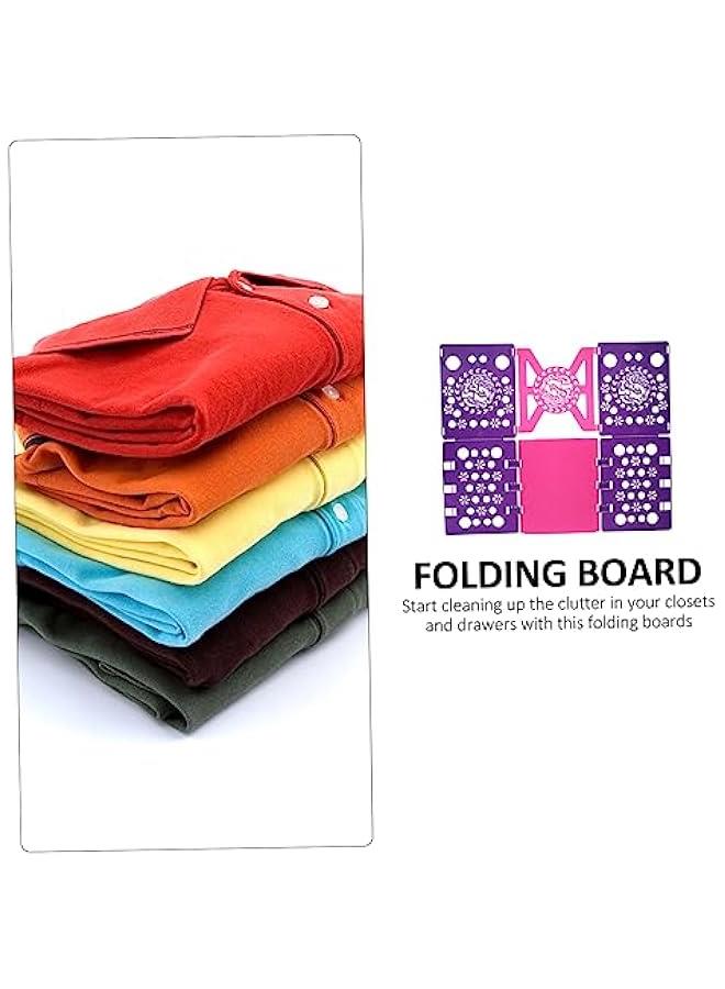 1pc Clothes Folding Board Plastic File Folder Receipt Folder Kids Dress Shirt T Shirt Folder V3 Shirt Folding Board Laundry Folders Board Garments Folding Board Clothing Organizer  - Image 3