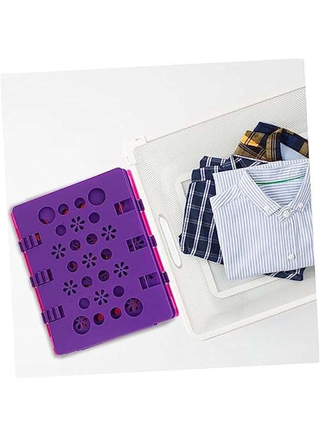 1pc Clothes Folding Board Plastic File Folder Receipt Folder Kids Dress Shirt T Shirt Folder V3 Shirt Folding Board Laundry Folders Board Garments Folding Board Clothing Organizer  - Image 4
