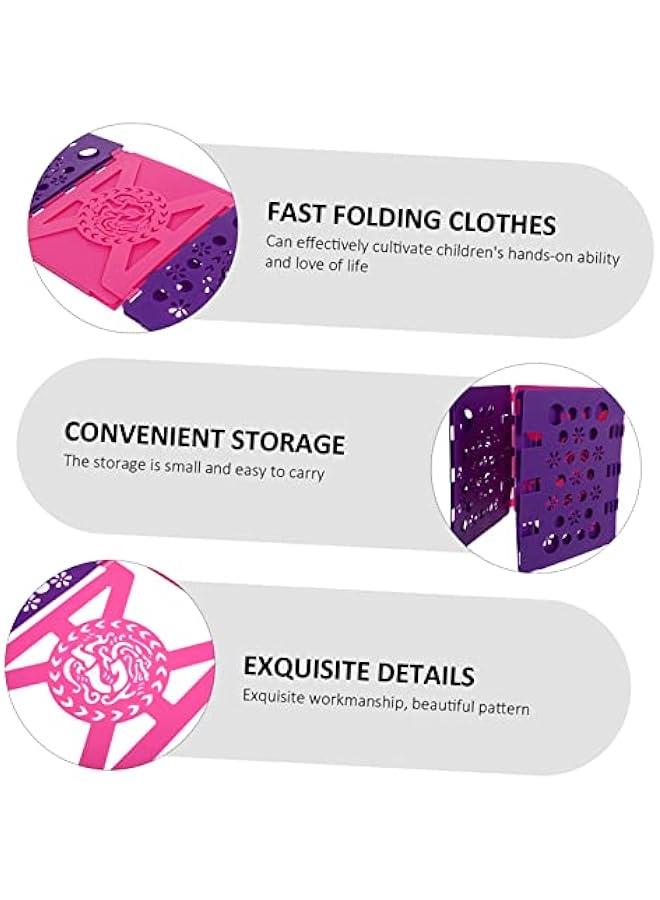 1pc Clothes Folding Board Plastic File Folder Receipt Folder Kids Dress Shirt T Shirt Folder V3 Shirt Folding Board Laundry Folders Board Garments Folding Board Clothing Organizer  - Image 5