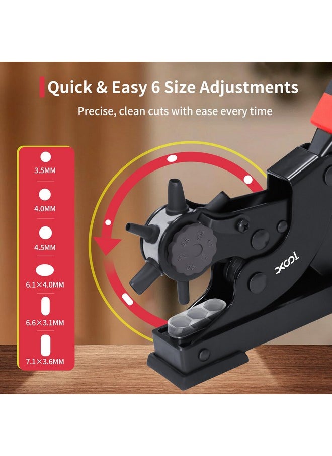 XOOL Oval & Round Holes Belt Hole Puncher for Leather, Precision Multi-Size Leather Hole Punch for Watch Bands, Straps, Collars, Saddles, Shoes, Fabric, DIY Home, Craft Projects - pzsku/Z0D36D79DABAC05013B9FZ/45/_/1736426644/f46c6170-580b-4bd5-9e08-e113ef22c125