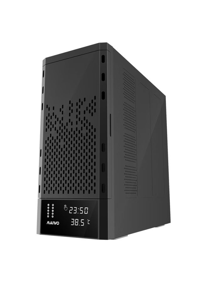 Maiwo K8aa Hard Drive Enclosure Array Cabinet Raid Eight-bay Expansion Cabinet 2.5/3.5 Inch Universal Sata Mechanical Solid-state Storage Cabinet Hard Drive Cage Type-c Transfer Port - Image 2