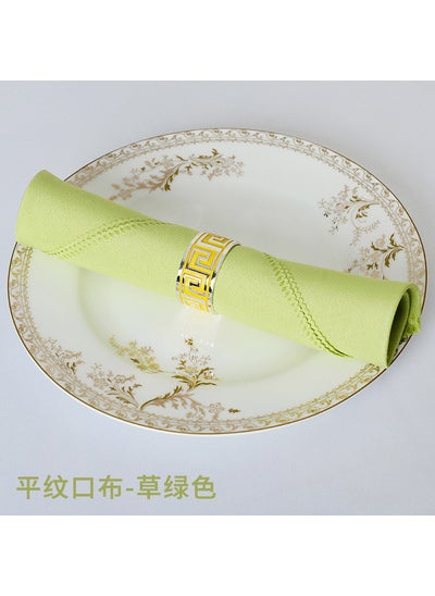 Solid Color Cotton Linen Napkins for Home Sky Blue