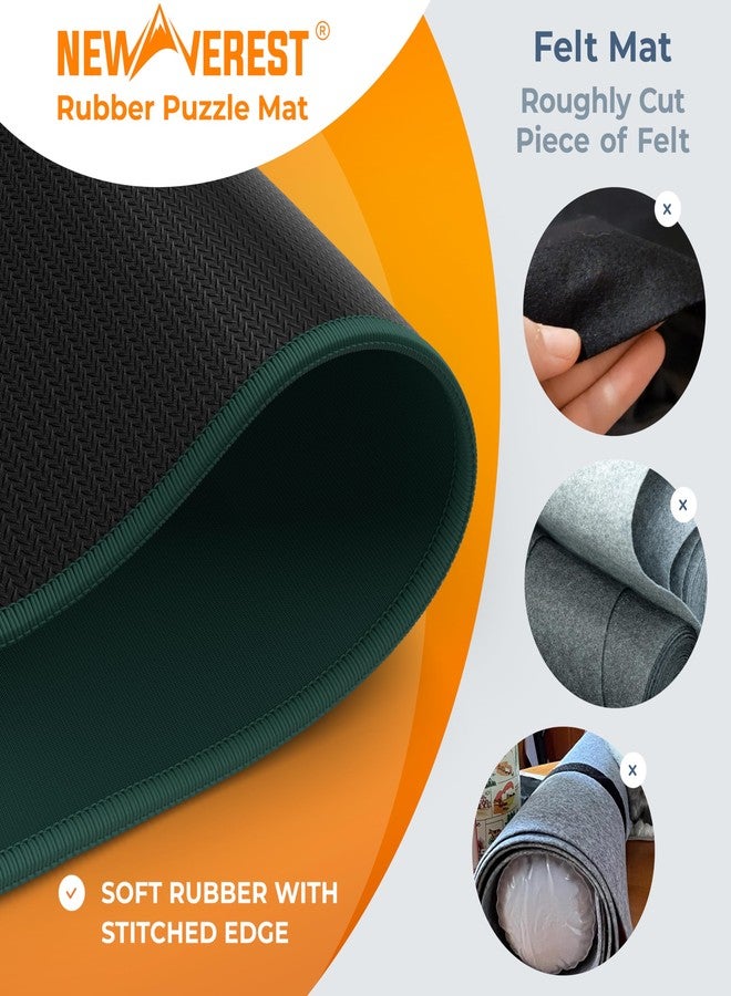 Newverest The Original Newverest Jigsaw Puzzle Mat Roll Up, Forest Green, 39.4” x 23.6” Portable Keeper Up to 1000 Pieces with Non-Slip Rubber Bottom & Smooth Top + 3 Puzzle Sorting Trays & Travel Storage Bag - Image 3
