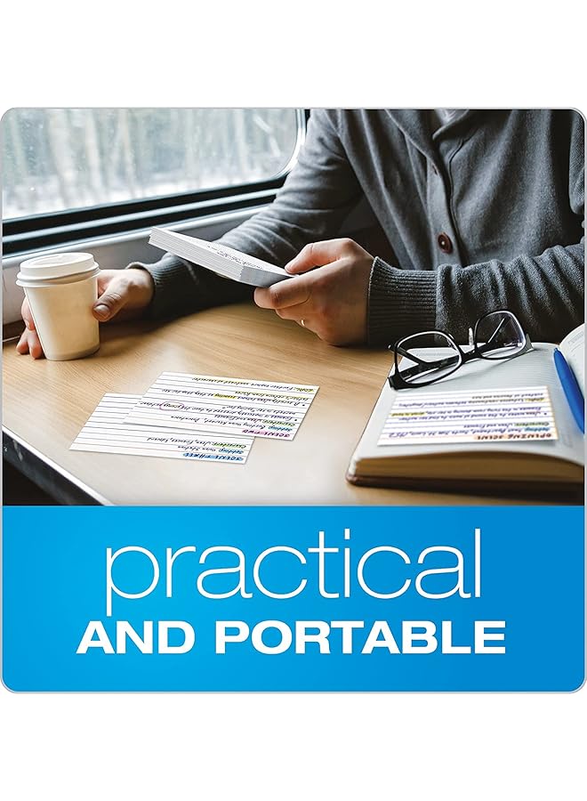 MARKQ Ruled Index Cards 100 Pieces 5 Inch X 3 Inch Size White - Image 5