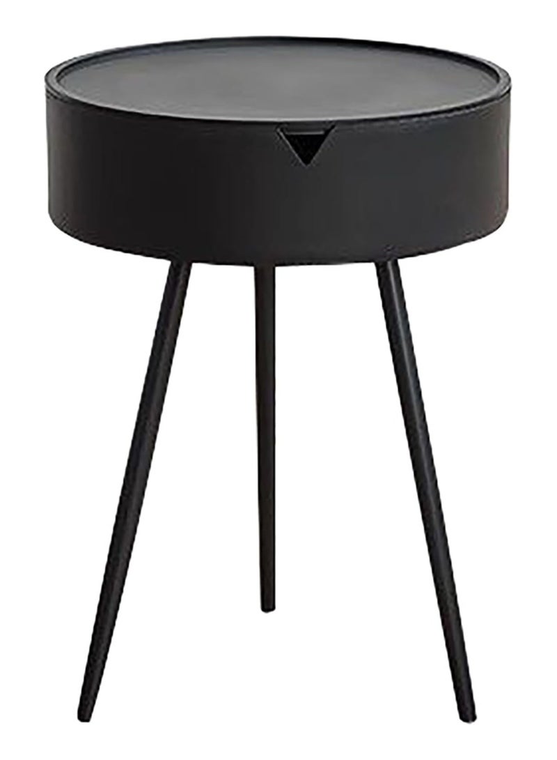 DubaiGallery طاولة جانبية حديثة بسيطة، طاولة تخزين دائرية، طاولة وجبات خفيفة داخلية، طاولات جانبية سرير مميزة، طاولة جانبية في الفناء - Image 1