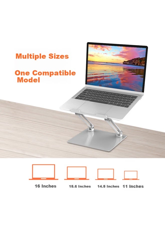 Ecola Aluminum Alloy Laptop Dual Arm Stand A34sv Silver - Image 4