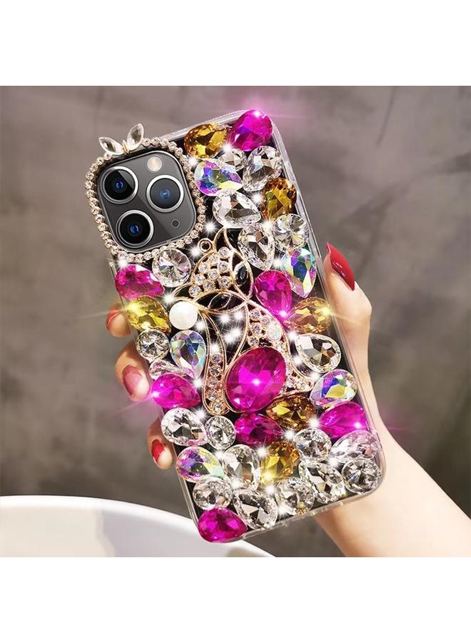 زبون جراب لهاتف iPhone 11 Pro مصنوع يدويًا من حجر الراين اللامع وحجر الثعبان الكريم - Image 1