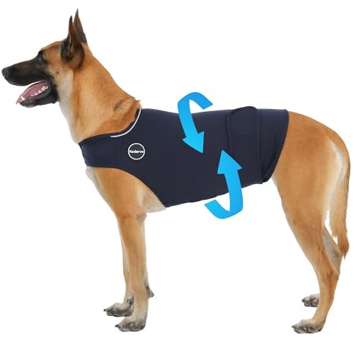 Kodervo Dog Anxiety Vest SkinFriendly Thunder Jacket for Dogs Dog Calming Shirt for Thunder Fireworks Vet Visits and Separation Keep Pet Calm Without Medicine Fit for Small Medium Large Dogs - Image 1