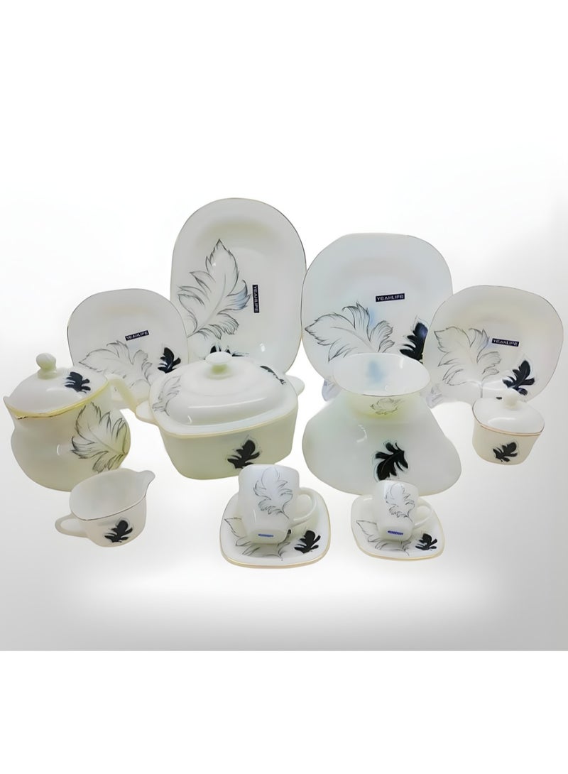 طقم عشاء اركوبال 58 قطعه مربع موديل تايلاندي خامه عالي الجوده