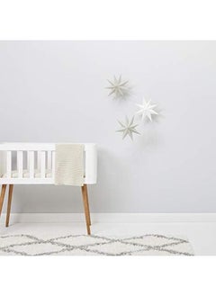 The Little Green Sheep Organic Knitted Cellular Baby Blanket Linen  - Image 2