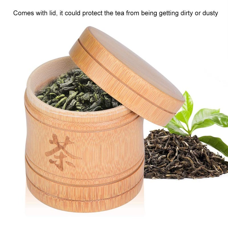 Fdit Tea Jar Portable Lightweight Organic Container Canister Tea Storage Box with Lid - Image 5